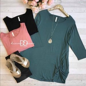 SALE Black top with detail